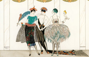 Le Bonheur du Jour, ou Les Grâces à la Mode (The Beautiful Savages of 1920) [George Barbier,  from George Barbier Master of Art Deco] Thumbnail Images