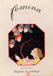 フェミナ誌 1922年5月号表紙 [ジョルジュ・バルビエ, ジョルジュ・バルビエ 優美と幻想のイラストレーターより]のサムネイル画像