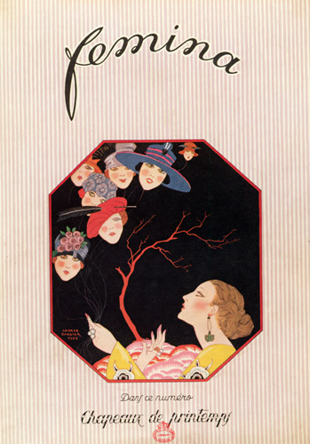 フェミナ誌 1922年5月号表紙 [ジョルジュ・バルビエ, ジョルジュ・バルビエ 優美と幻想のイラストレーターより] パブリックドメイン画像 