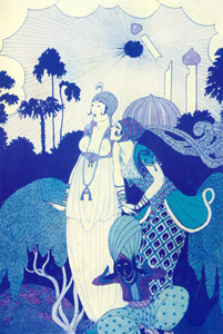Fantasio (At the Oriental Style Garden) [George Barbier,  from George Barbier Master of Art Deco] Thumbnail Images