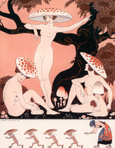 La Vie Parisienne (Mushrooms) [George Barbier,  from George Barbier Master of Art Deco] Thumbnail Images