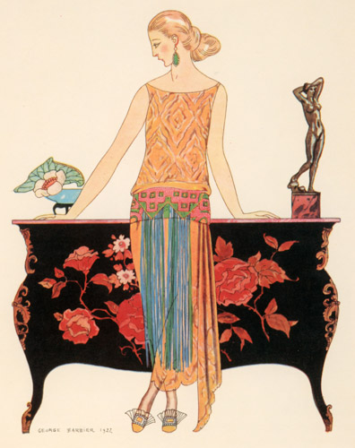Gazette du Bon Ton (Rosalinde) [George Barbier, 1922, from George Barbier Master of Art Deco]