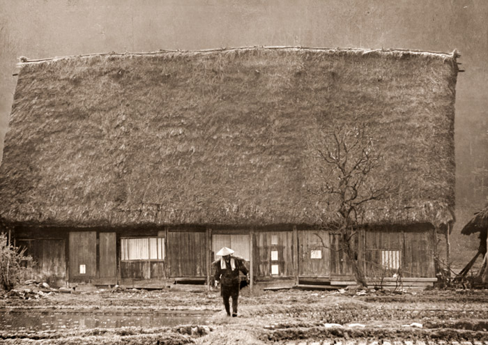 屋根 [中藤敦, 日本カメラ 1955年12月号より] パブリックドメイン画像 