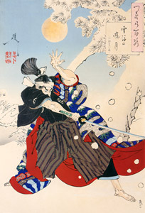 月百姿 雪後の暁月 小林平八郎 [月岡芳年, 1889年, 画帖 月百姿より]のサムネイル画像