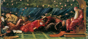 いばら姫 眠る王と延臣たち [エドワード・バーン＝ジョーンズ, 1871-1873年, バーン＝ジョーンズと後期ラファエル前派展より]のサムネイル画像