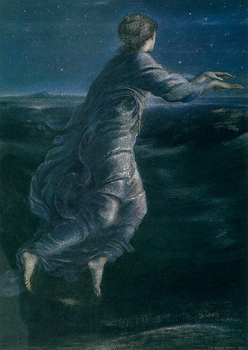 Night [Edward Burne-Jones, 1870, from Burne-Jones and his Followers]