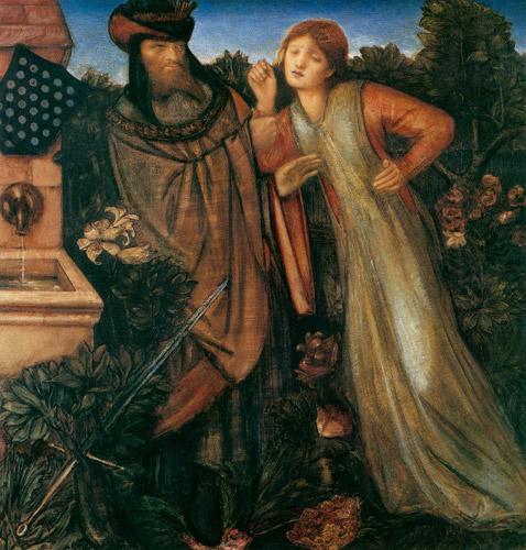 King Mark and La Belle Iseult [Edward Burne-Jones, 1862, from Burne-Jones and his Followers]