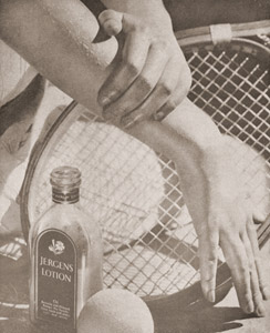 ジャーゲン化粧水の広告写真 [アルフレッド・スティーグリッツ, 1938年, アサヒカメラ 1938年5月号より]のサムネイル画像
