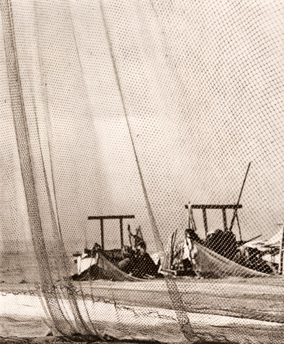 海浜風景 [本多文雄, 1938年, アサヒカメラ 1938年5月号より] パブリックドメイン画像 