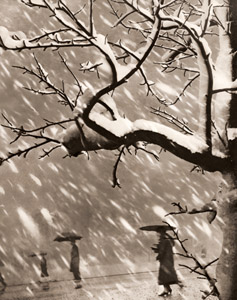 降雪 [橋間清, 1938年, アサヒカメラ 1938年5月号より]のサムネイル画像