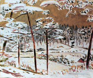 国分寺風景（雪） [児島善三郎, 1947年, 生誕100年記念 児島善三郎展より]のサムネイル画像
