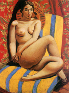 黄椅子に掛ける裸婦 [児島善三郎, 1931年頃, 生誕100年記念 児島善三郎展より]のサムネイル画像