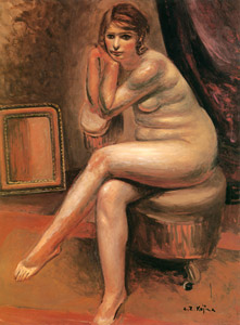 鏡の前の裸婦 [児島善三郎, 1925-1928年, 生誕100年記念 児島善三郎展より]のサムネイル画像