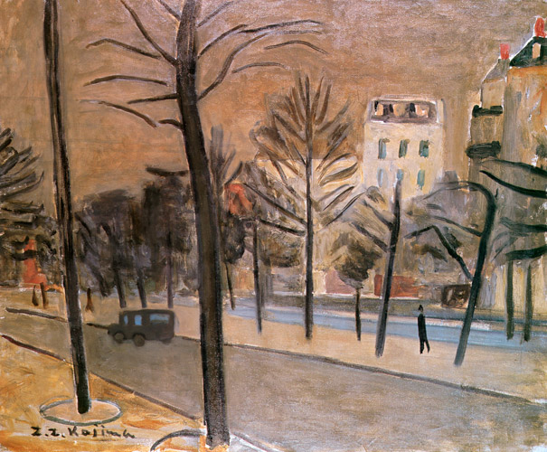パリの冬 [児島善三郎, 1927年, 生誕100年記念 児島善三郎展より] パブリックドメイン画像 
