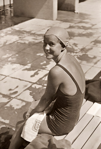 アルゼンチン Campbell選手、ただ一人で南洋から来て… [パウル・ヴォルフ, 1936年, ライカによる第十一回伯林オリムピック写真集より] パブリックドメイン画像 