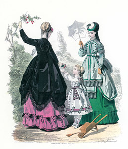 1868年6月 プチ・クリエ・デ・ダーム誌 [プレヴァル, ファッション・プレート全集3 19世紀中期より]のサムネイル画像