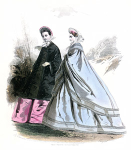 1862年6月 プチ・クリエ・デ・ダーム誌 [ポーケ兄弟, ファッション・プレート全集3 19世紀中期より]のサムネイル画像