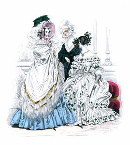 1838年6月 ジュルナル・デ・ダム・エ・デ・モード [ニュマ, ファッション・プレート全集3 19世紀中期より]のサムネイル画像