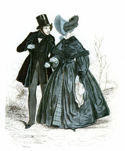 La Mode, September 1836 [Paul Gavarni,  from History of Fashion Plate 3 Mid-19th Century]