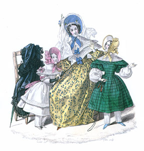 1836年6月 ジュルナル・デ・ダム・エ・デ・モード #1 [ルイス・マリー・ランテ, ファッション・プレート全集3 19世紀中期より]のサムネイル画像