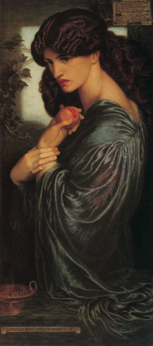 プロセルピナ [ダンテ・ゲイブリエル・ロセッティ, 1874年, Dante Gabriel Rossettiより] パブリックドメイン画像 