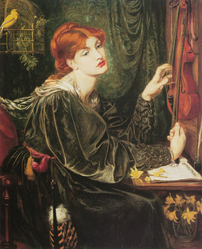ヴェロニカ・ヴェロネーゼ [ダンテ・ゲイブリエル・ロセッティ, 1872年, Dante Gabriel Rossettiより] パブリックドメイン画像 