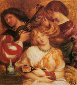 朝の音楽 [ダンテ・ゲイブリエル・ロセッティ, 1864年, Dante Gabriel Rossettiより]のサムネイル画像