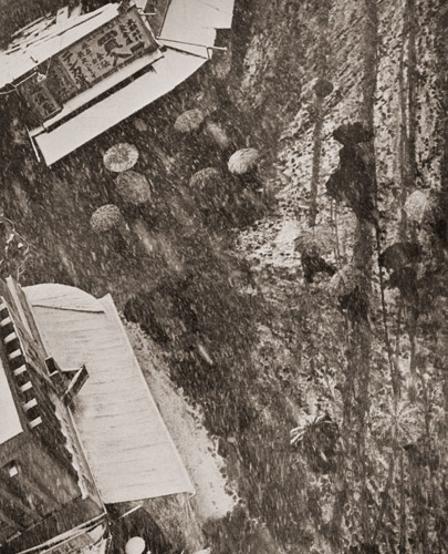 雪の日に [宮下通明, アサヒカメラ 1953年11月号より] パブリックドメイン画像 