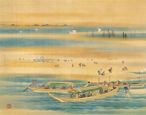 Clam Digging #2 [Hasegawa Settei,  from Ukiyo-e Masterpieces in European Collections: The British Museum I] Thumbnail Images