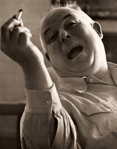 ジャン・ルノワール [サンフォード・ロス, アサヒカメラ 1953年8月号より] パブリックドメイン画像 