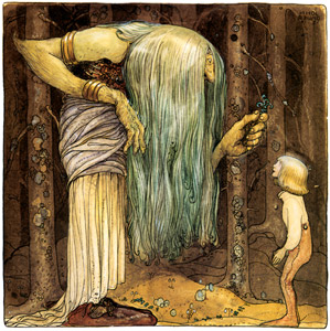 The Boy Who Was Never Afraid 2 [John Bauer,  from Swedish Folk Tales] Thumbnail Images