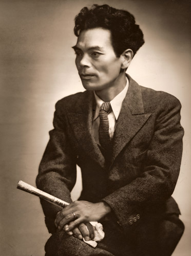 椿氏の肖像 [中山岩太, アサヒカメラ 1939年11月号より] パブリックドメイン画像 