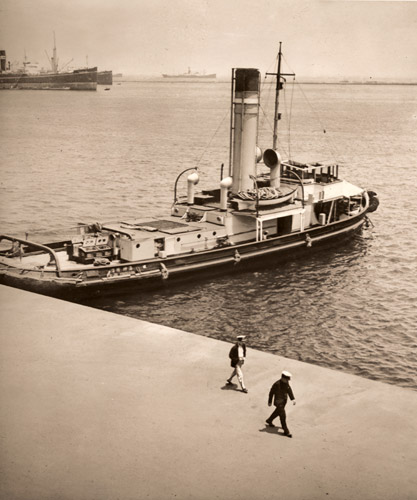 夏は港から [福永尊正, アサヒカメラ 1939年5月号より] パブリックドメイン画像 