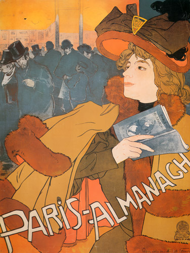パリ暦 [ジョルジュ・ド・フール, 1894年, ベルエポックの巴里展より] パブリックドメイン画像 