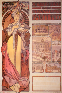 1900年パリ万国博覧会オーストリア館 [アルフォンス・ミュシャ, 1900年, ベルエポックの巴里展より]のサムネイル画像