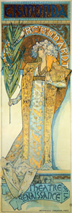 ジスモンダ – ルネッサンス劇場 [アルフォンス・ミュシャ, 1894年, ベルエポックの巴里展より]のサムネイル画像