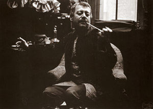 Model Posing with a Pipe for A Book Illustration in Mucha’s Studio, Rue de la Grande Chaumière [Alphonse Mucha, 1902, from Exhibition Catalogue of Light and Age Mucha Loved by Mucha] Thumbnail Images