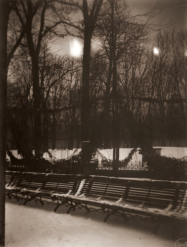 冬の風景 [アルフォンス・ミュシャ, 1900年頃, 「ミュシャが愛した光と時代」展より] パブリックドメイン画像 