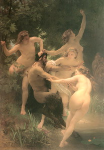 ニュンペーとサテュロス [ウィリアム・アドルフ・ブグロー, 1873年, Bouguereauより]のサムネイル画像