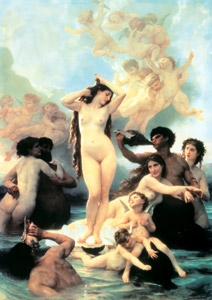 ヴィーナスの誕生 [ウィリアム・アドルフ・ブグロー, 1879年, Bouguereauより]のサムネイル画像