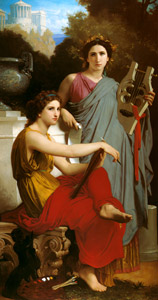 芸術と文学 [ウィリアム・アドルフ・ブグロー, 1867年, Bouguereauより]のサムネイル画像