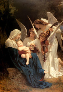 天使たちの歌 [ウィリアム・アドルフ・ブグロー, 1881年, Bouguereauより]のサムネイル画像