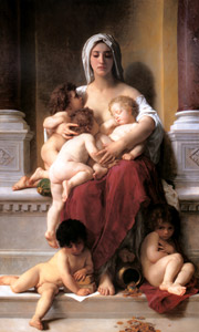 慈愛 [ウィリアム・アドルフ・ブグロー, 1878年, Bouguereauより]のサムネイル画像