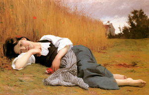 収穫の休息 [ウィリアム・アドルフ・ブグロー, 1865年, Bouguereauより]のサムネイル画像