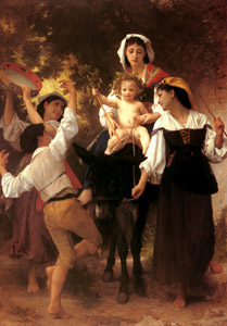 収穫からの帰還 [ウィリアム・アドルフ・ブグロー, 1878年, Bouguereauより]のサムネイル画像