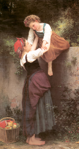 小さな略奪者 [ウィリアム・アドルフ・ブグロー, 1872年, Bouguereauより] パブリックドメイン画像 