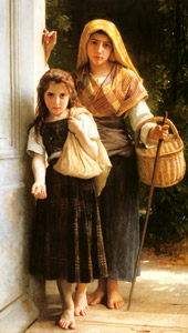 小さな物乞い [ウィリアム・アドルフ・ブグロー, 1890年, Bouguereauより]のサムネイル画像