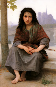 ボヘミアン [ウィリアム・アドルフ・ブグロー, 1890年, Bouguereauより]のサムネイル画像