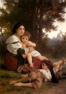 休息 [ウィリアム・アドルフ・ブグロー, 1879年, Bouguereauより]のサムネイル画像