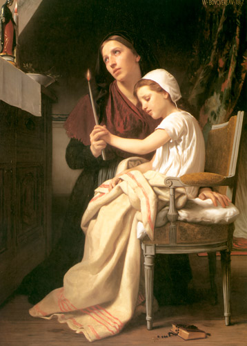 The Thank Offering [William Adolphe Bouguereau, 1867, from Bouguereau]